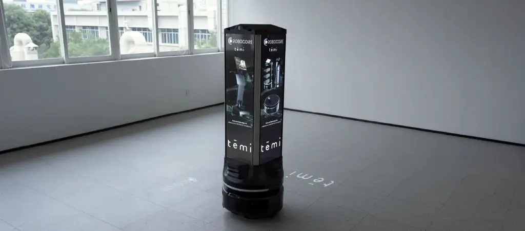 Robocore Fourcast Mobile Advertising Robot | 4-Side Digital Display Robot