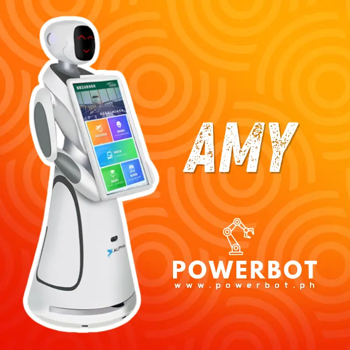 AMY | High-End Large-Screen Reception Robot for Welcome, Guidance, Inquiry, Advertising, and Customer Service