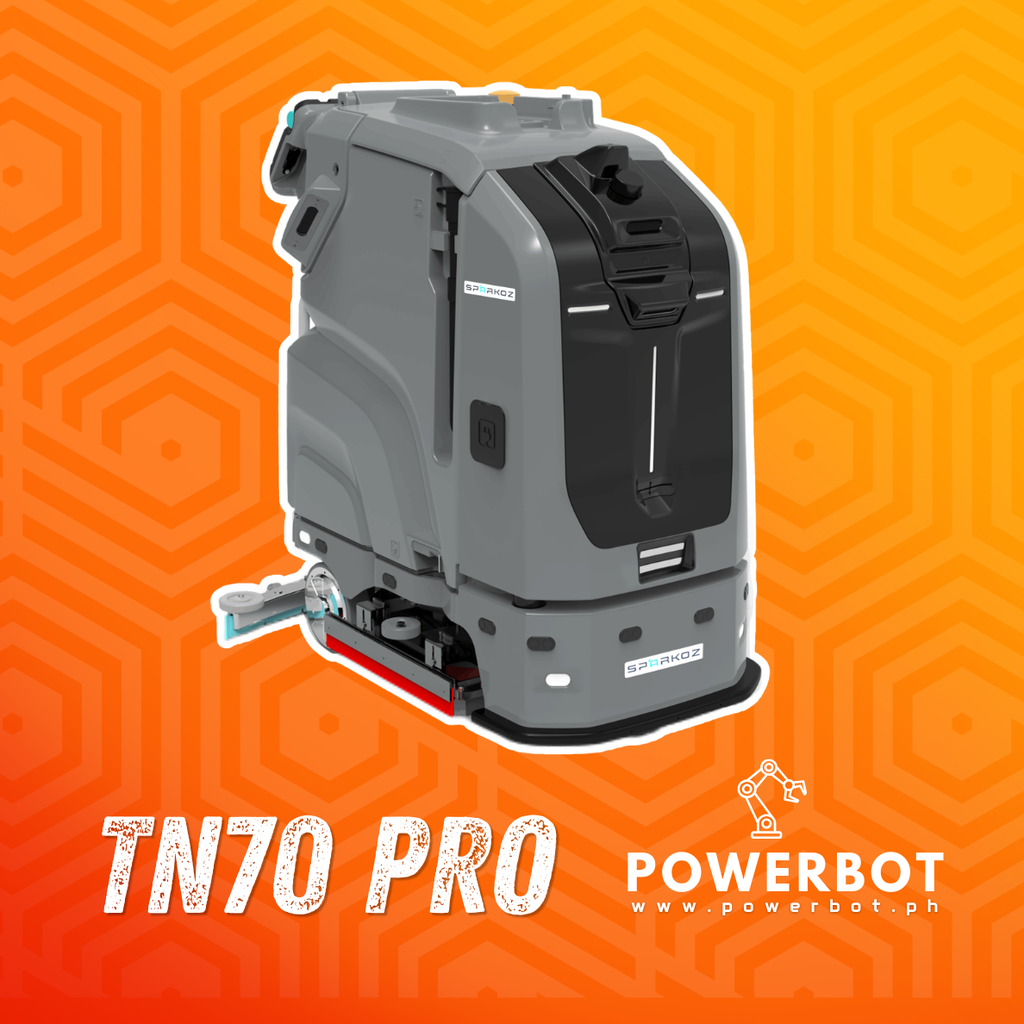 TN70-PRO | Heavy Duty Industrial Floor Cleaning Robot for Sweeping and Scrubbing in One Autonomous Pass