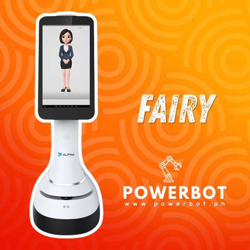 Fairy | Large-Screen Mobile Service Robot for Welcome, Guidance, Inquiry, Advertising, and Customer Engagement